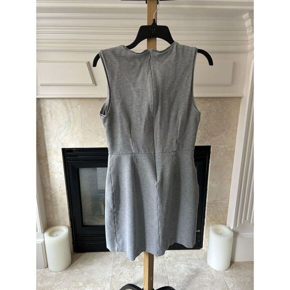 Banana Republic Heather Gray Pineapple Jewel Beaded Embellished Sheath Dress 8 - Picture 4 of 9